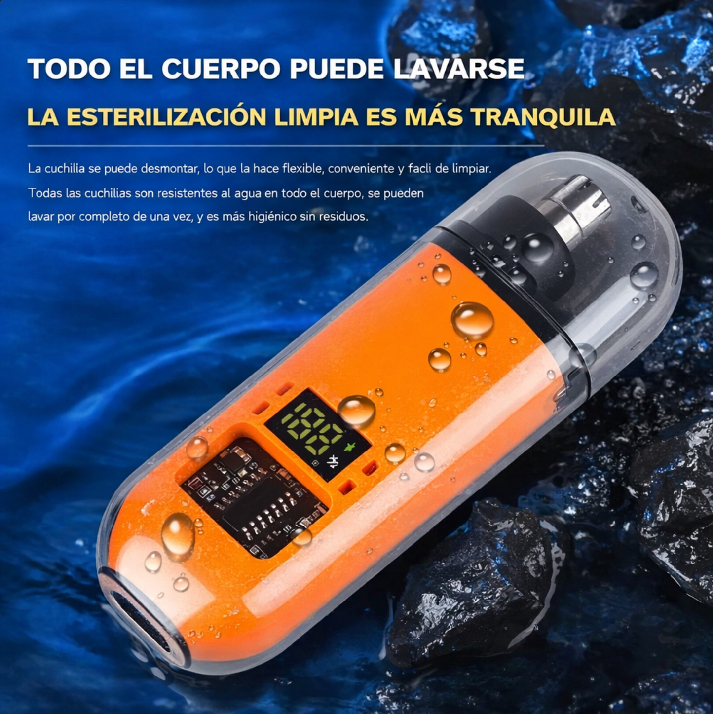 Recortadora de Vello Nasal y Oido + regalo de cargador