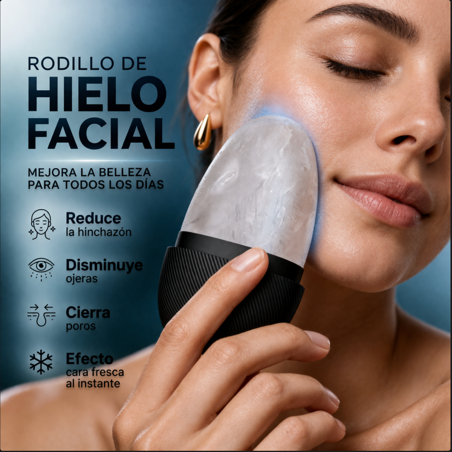 Rodillo de Hielo Facial
