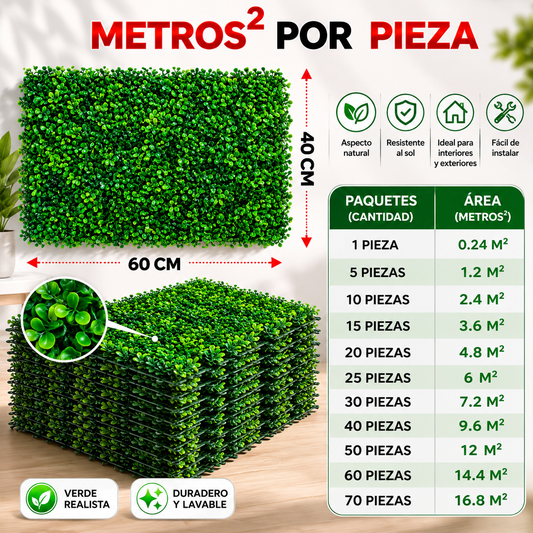 Muro Verde Artificial Sintetico