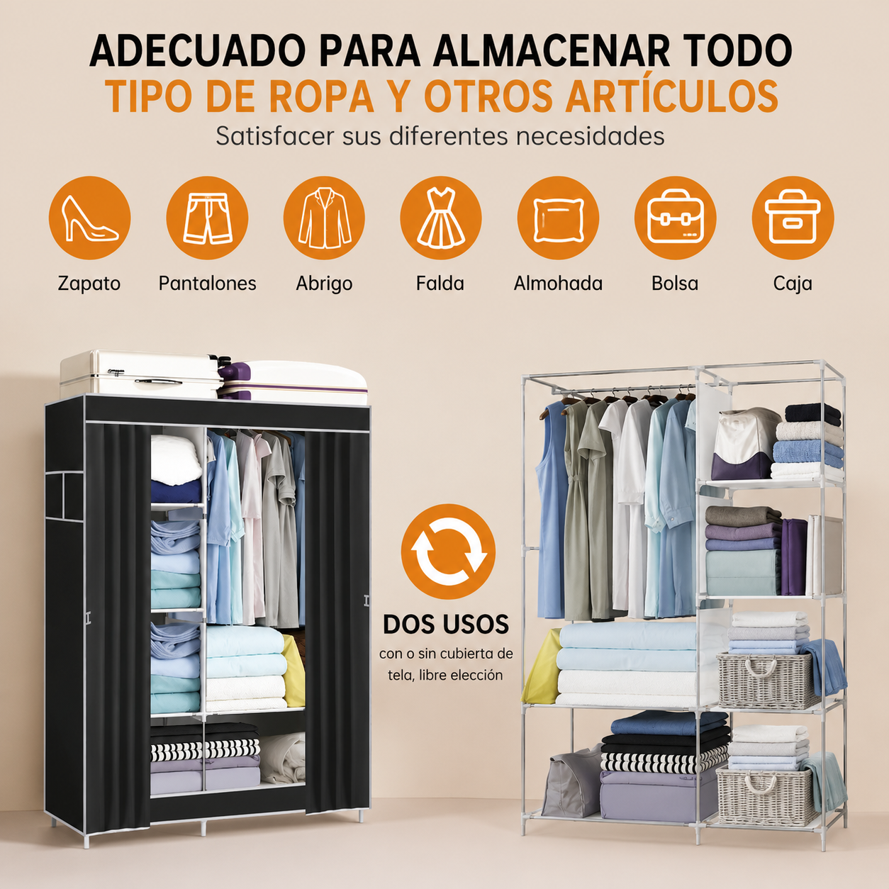 Organizador de Ropa Portátil
