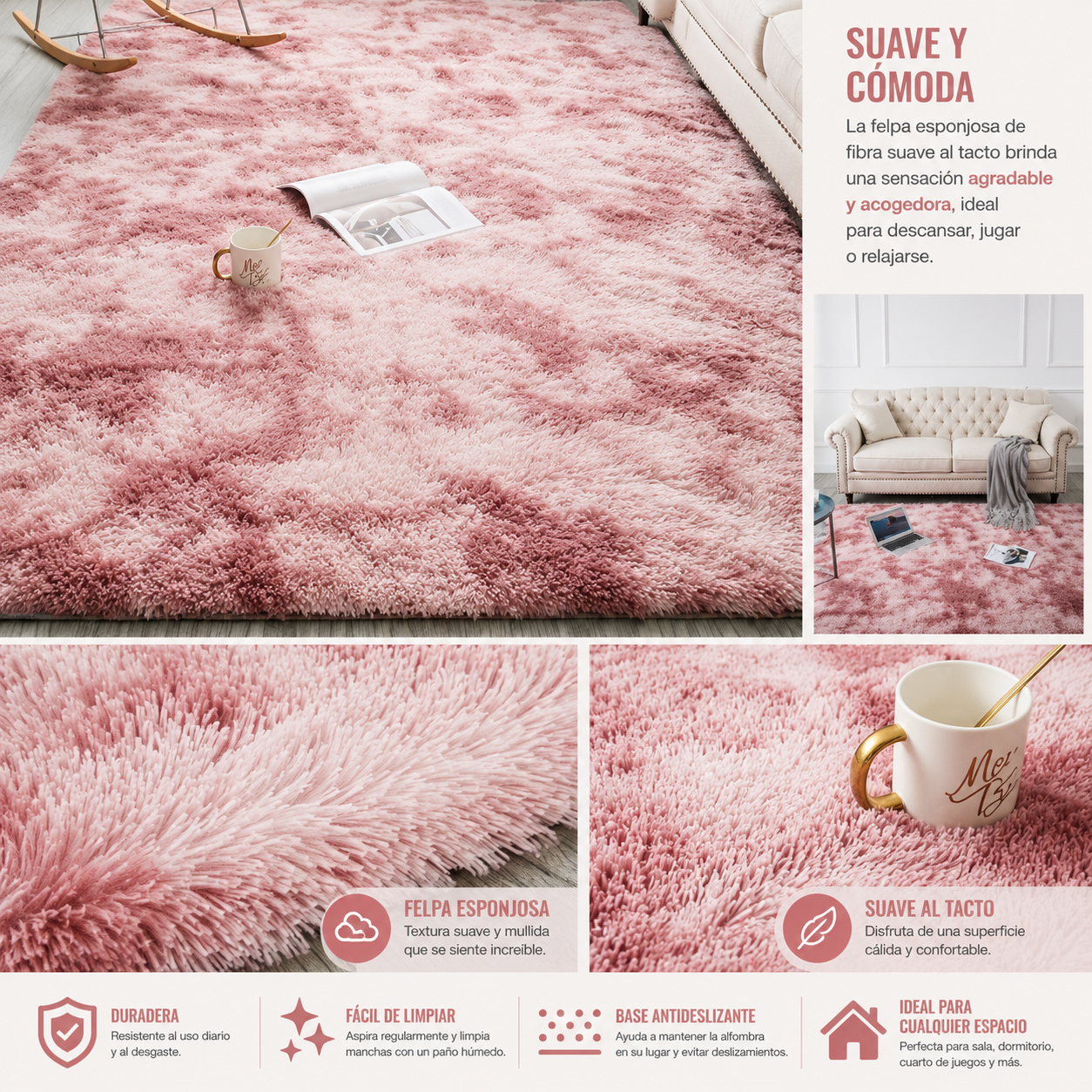 Alfombra Decorativa Para Tu Hogar 160 x 100. cm