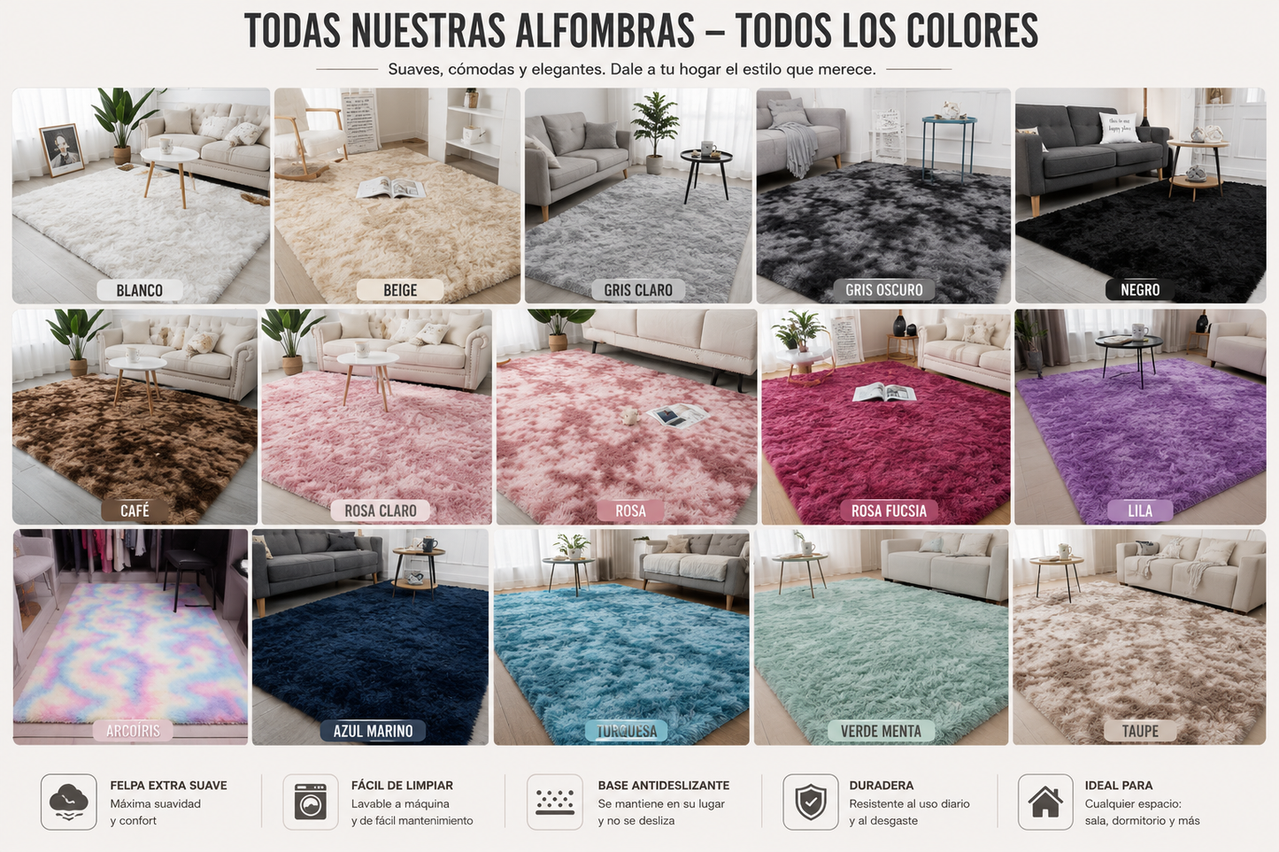 Alfombra Decorativa Para Tu Hogar 160 x 100. cm