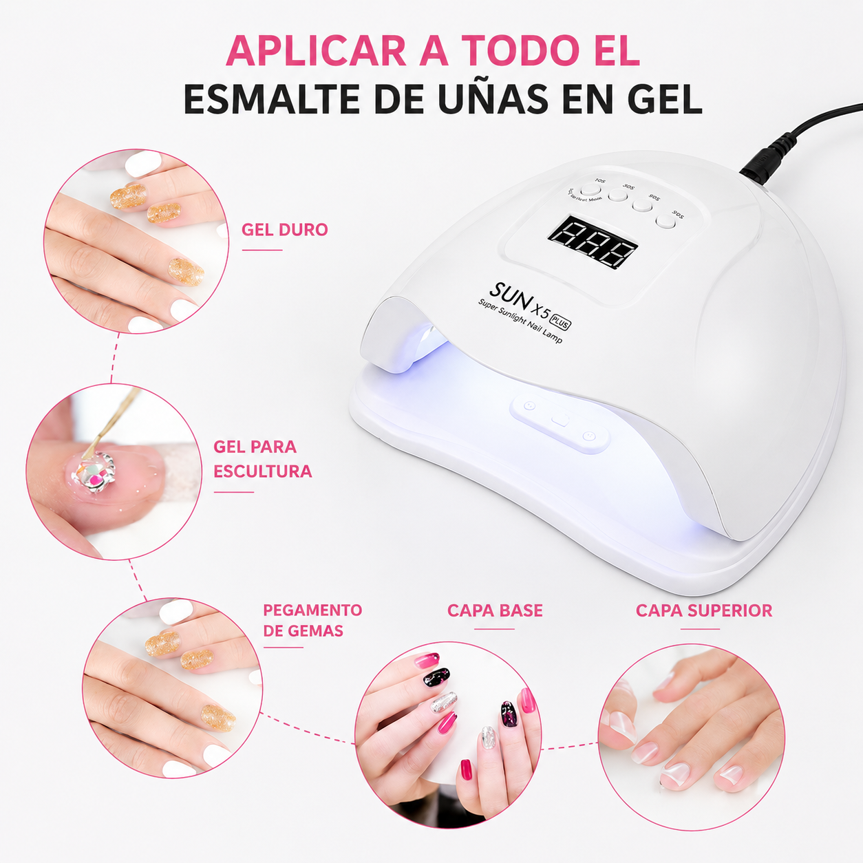 Lampara UV/LED Profesional Para Uñas