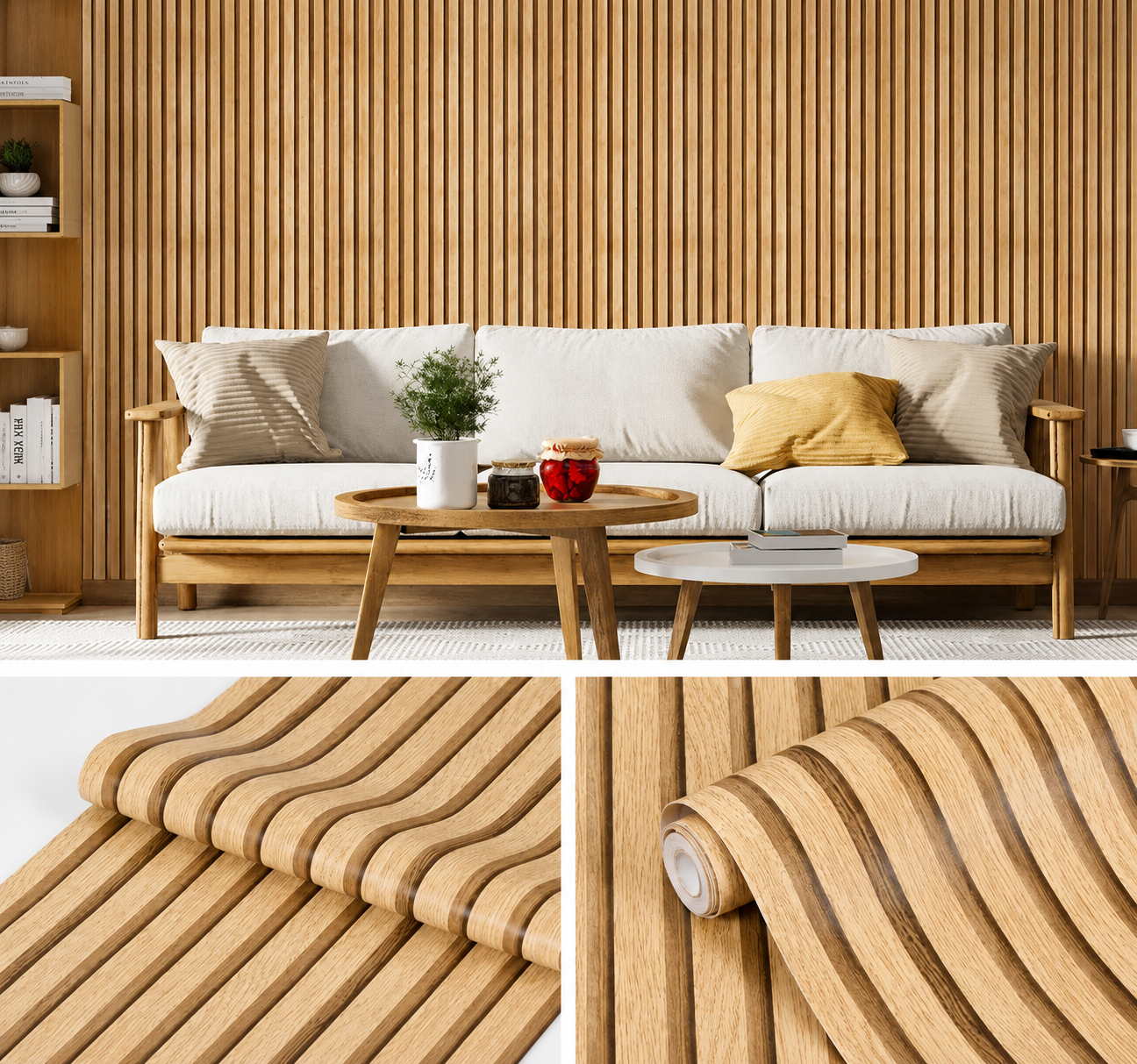 Papel Madera Autoadhesivo