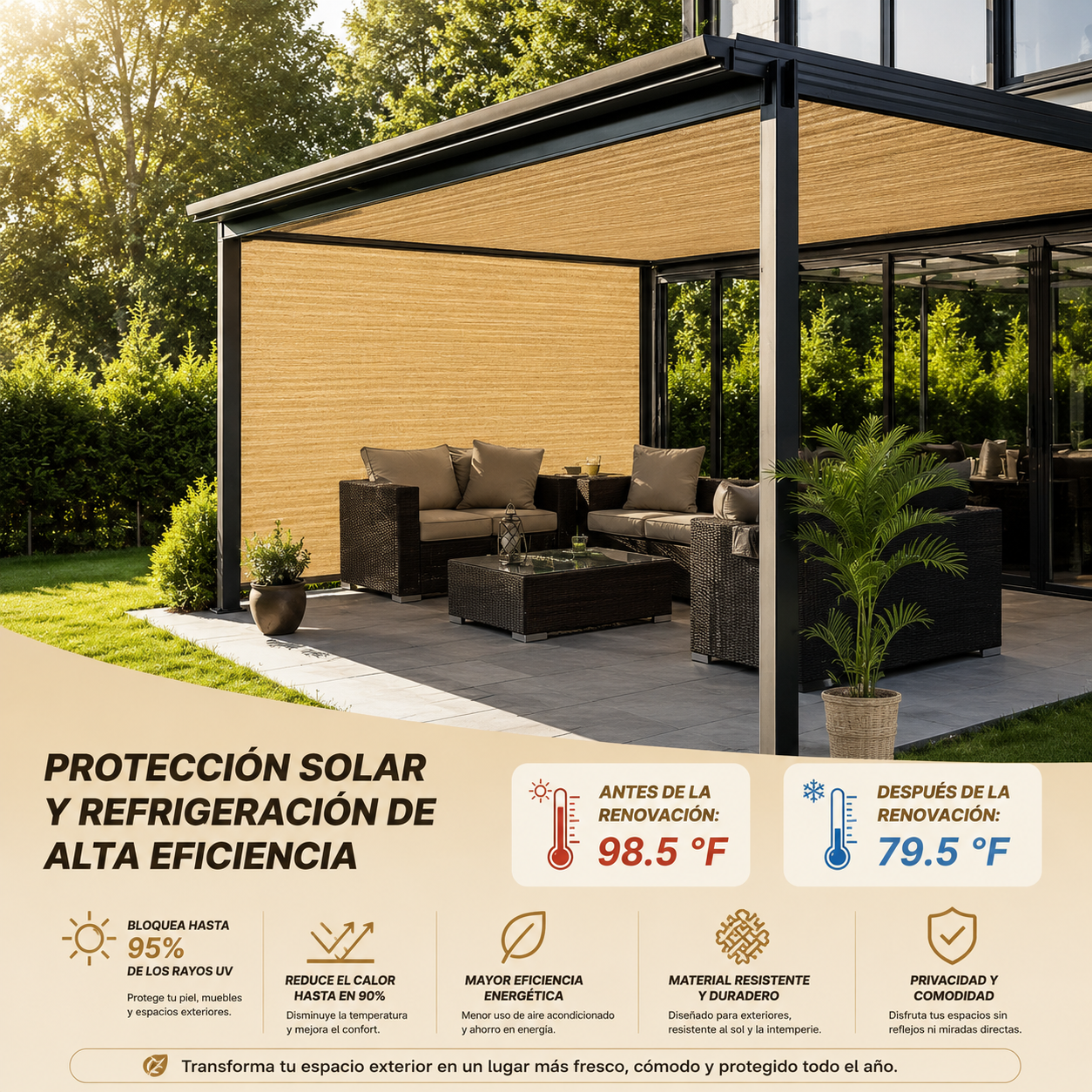 Malla Sombra de Jardin