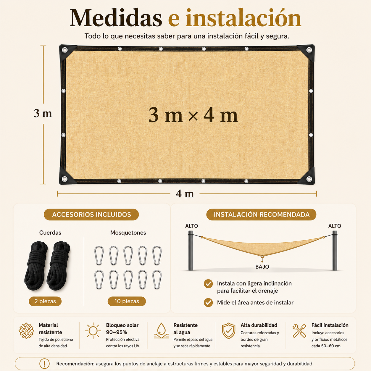 Malla Sombra de Jardin