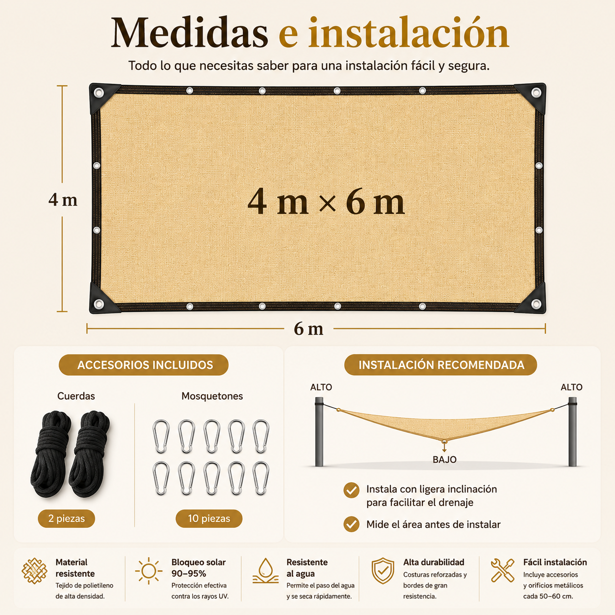Malla Sombra de Jardin