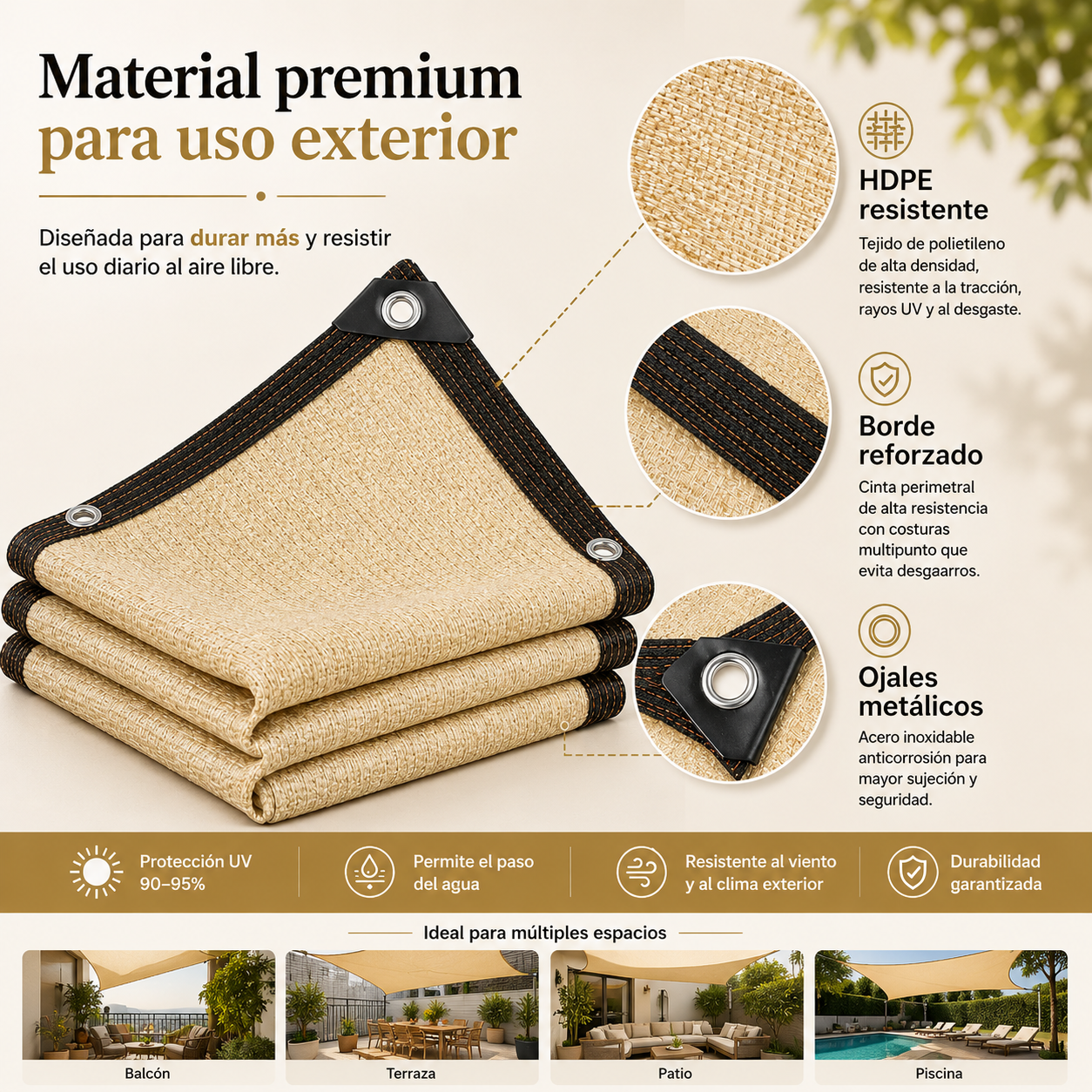 Malla Sombra de Jardin