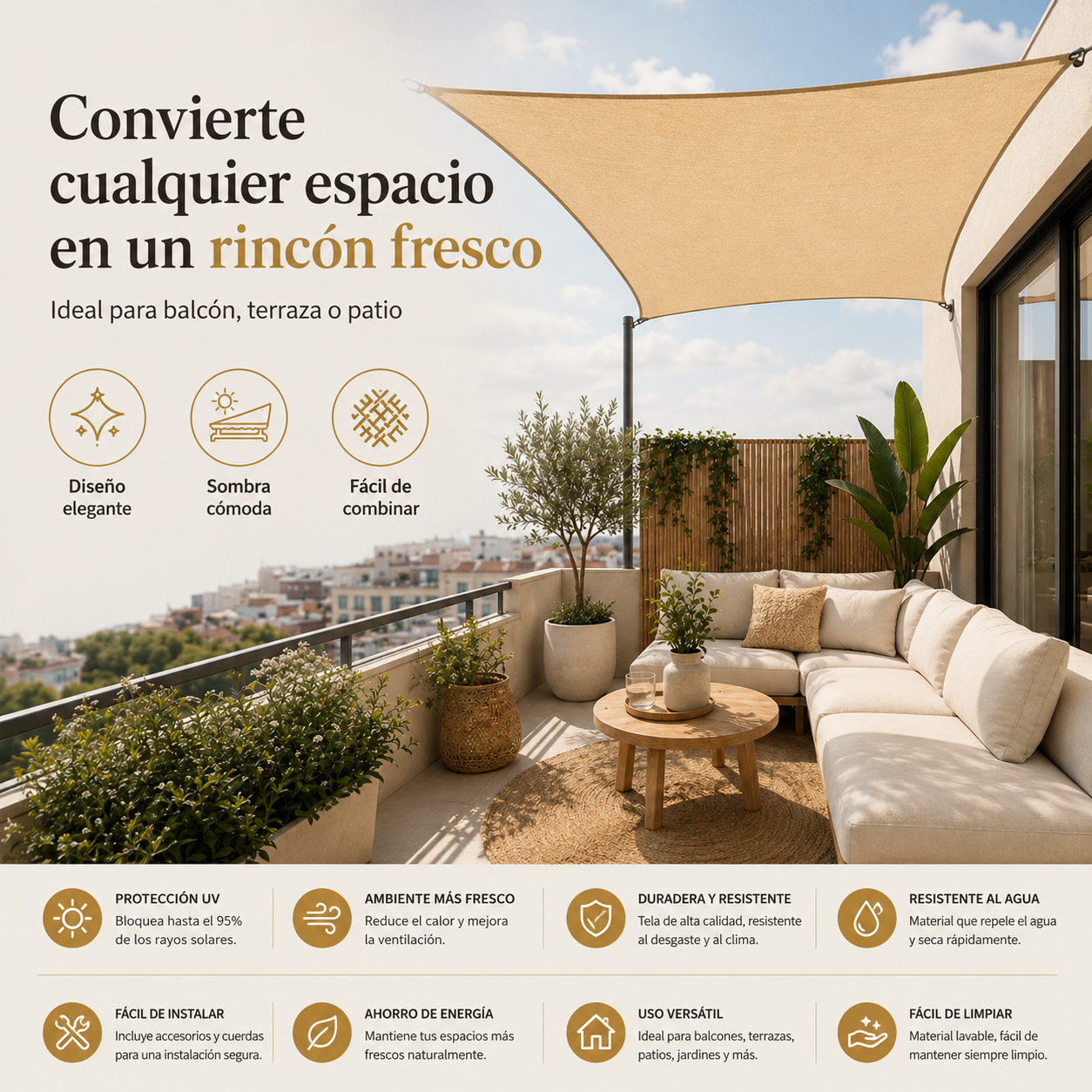 Malla Sombra de Jardin