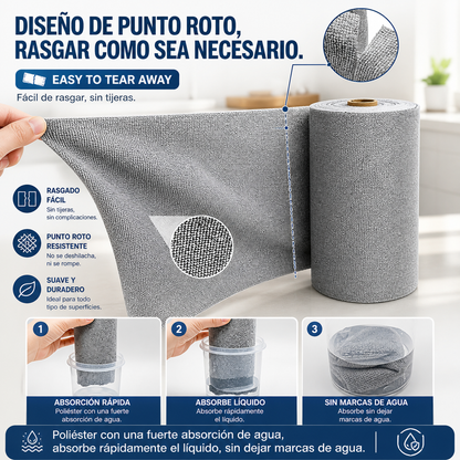 Rollo de Toallas de Microfibra Pro