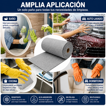 Rollo de Toallas de Microfibra Pro