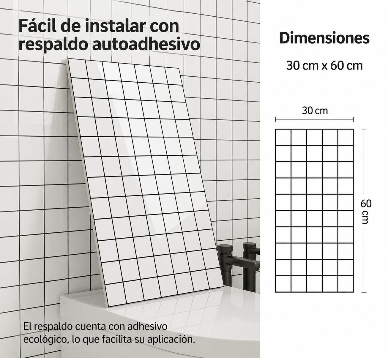 Paneles de Marmol Autoadhesivos PVC