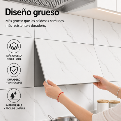 Paneles de Marmol Autoadhesivos PVC