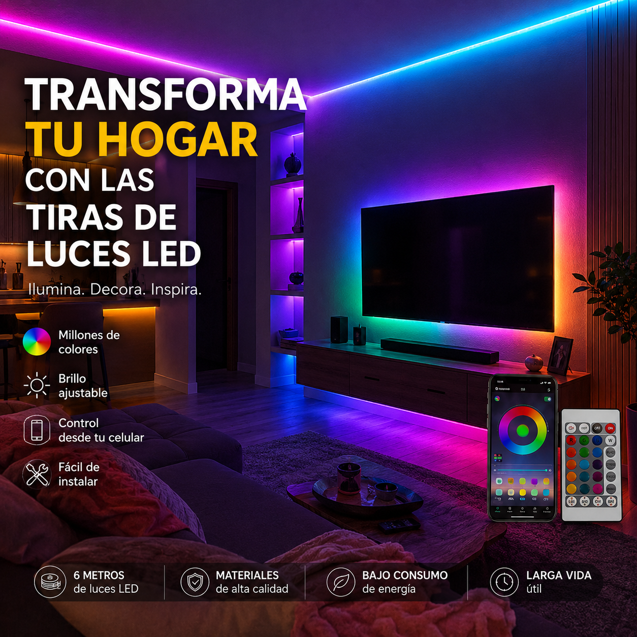 Tiras de Luces Led 5m