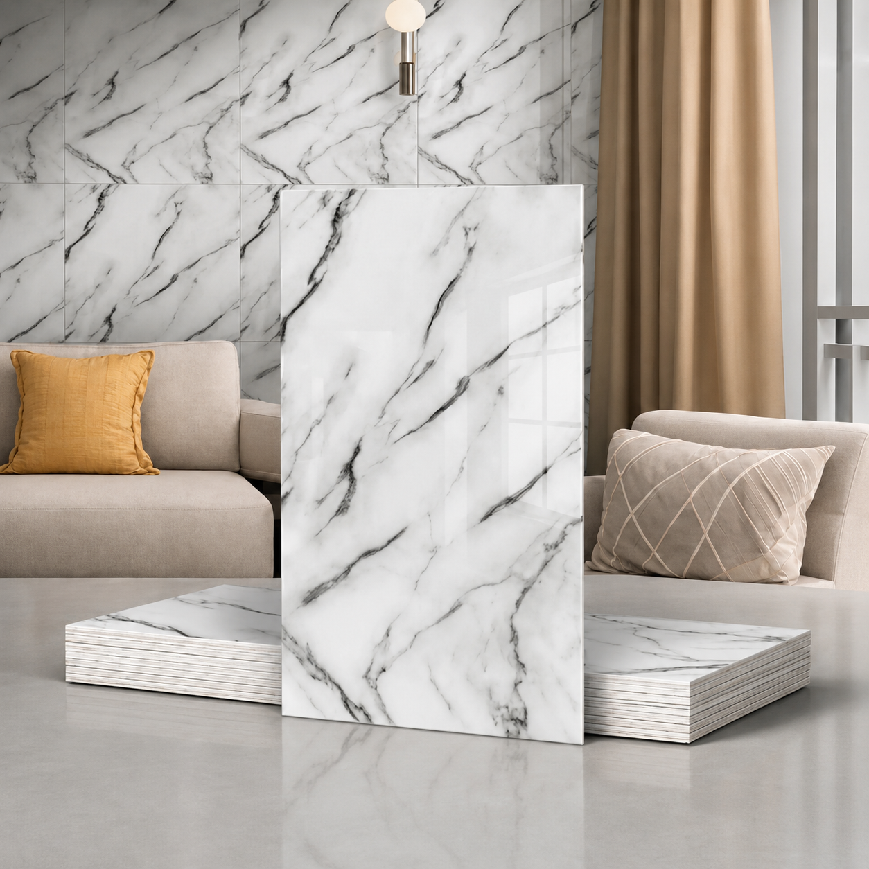 Paneles de Marmol Autoadhesivos PVC
